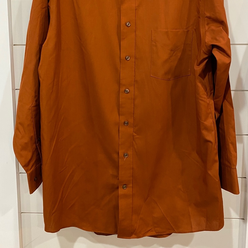 Stafford Rust Dress Shirt - Picture 2 of 4